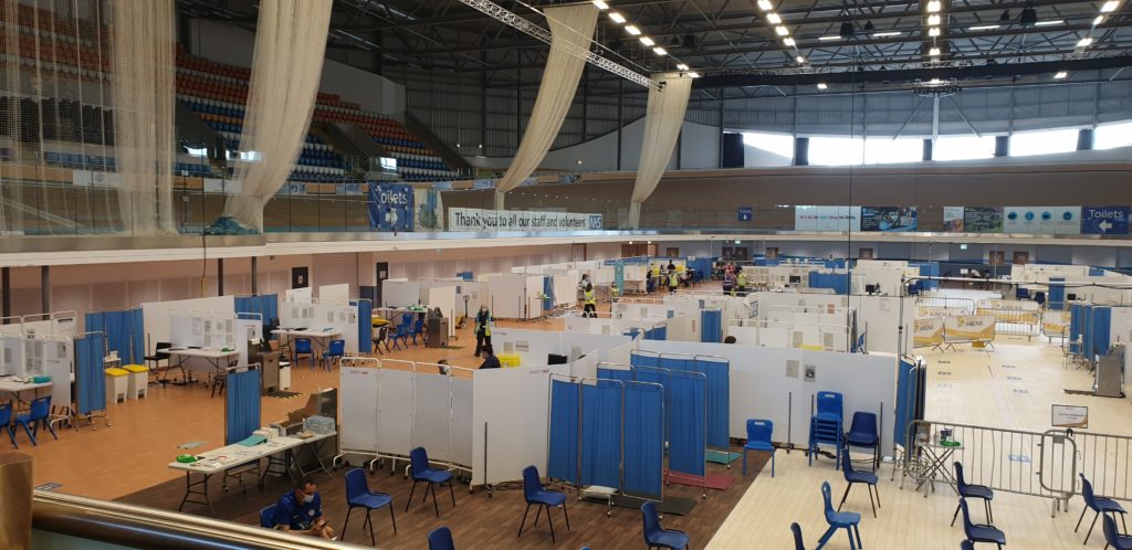 Internal View of Covid Vaccination Centre